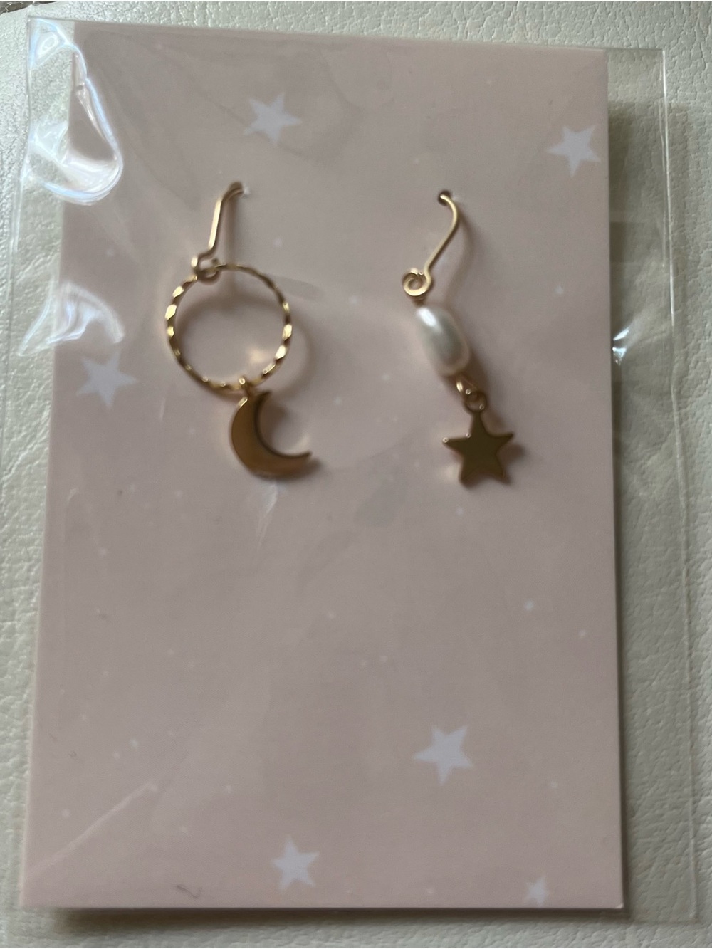 Sanding Devost Star and Moon Earrings
